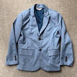 Cat & Jack Light Blue Striped Suit Jacket size 8